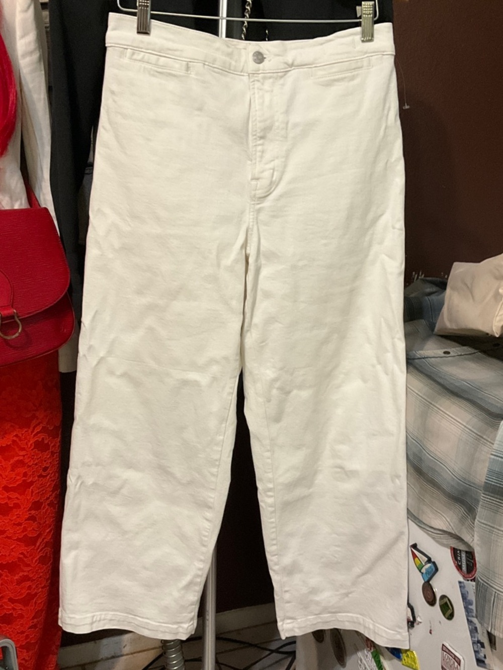 Madewell Emmett Wide Leg Jeans in white